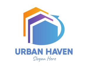 Residency - Housing Community Realty logo design
