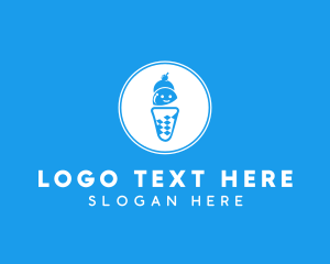 Gelato - Ice Cream Sundae logo design