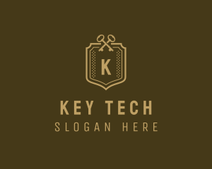 Insurance Key Shield logo design