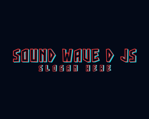 Gaming Glitch Wordmark Logo