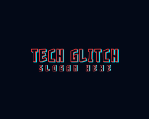 Gaming Glitch Wordmark logo design