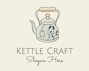 Kettle - Tea Bag Kettle logo design