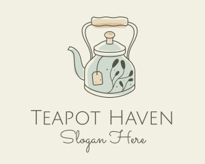 Teapot - Tea Bag Kettle logo design