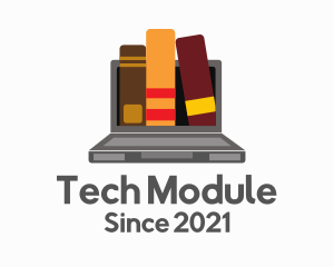 Module - Laptop Learning Book logo design