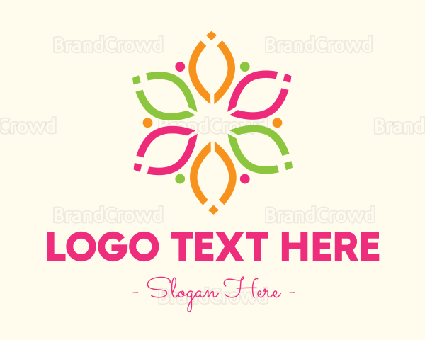 Modern Floral Pattern Logo