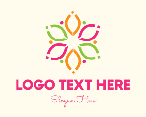 Modern Floral Pattern Logo