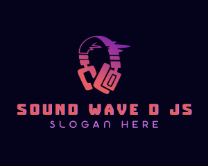 Headphones DJ Studio logo design