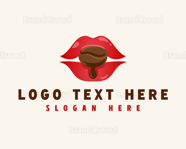 Coffee Bean Lips Logo