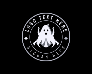Emblem - Ghost Haunted Spirit logo design