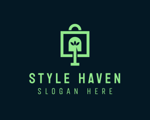 Shovel Shopping Bag Logo