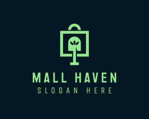 Shovel Shopping Bag logo design