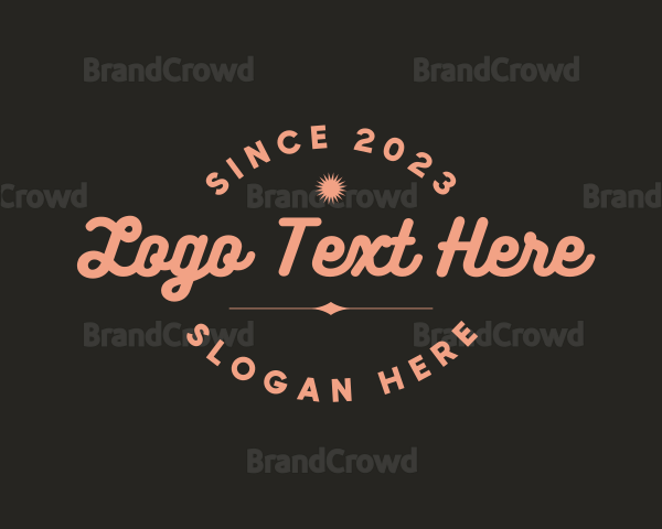 Funky Cursive Business Logo