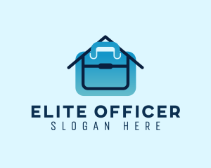 Home Office Briefcase Job logo design