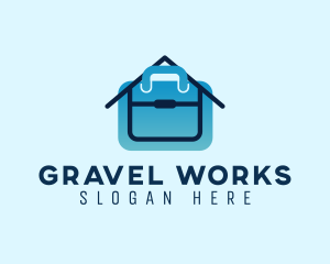 Home Office Briefcase Job logo design