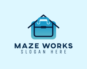 Home Office Briefcase Job logo design