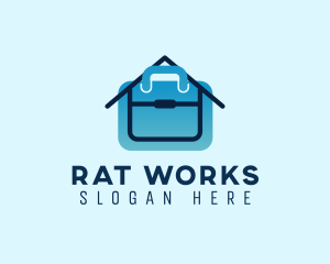 Home Office Briefcase Job logo design