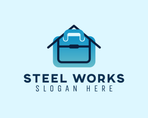 Home Office Briefcase Job logo design