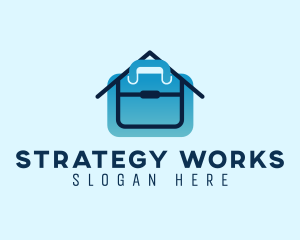 Home Office Briefcase Job logo design