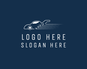 Mechanic - Fast Car Zigzag logo design
