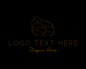 Logo lettering bralette