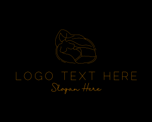 Entertainer - Nude Erotic Woman logo design