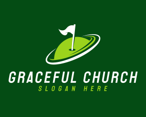 Country Club - Golf Tournament Flag logo design