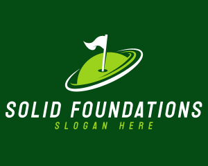 Play - Golf Tournament Flag logo design