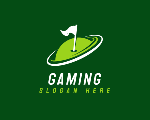 Putt - Golf Tournament Flag logo design