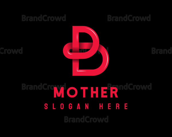 Modern Media Company Letter B Logo
