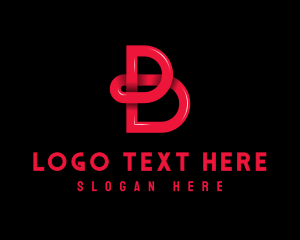 Social Media - Modern Media Company Letter B logo design