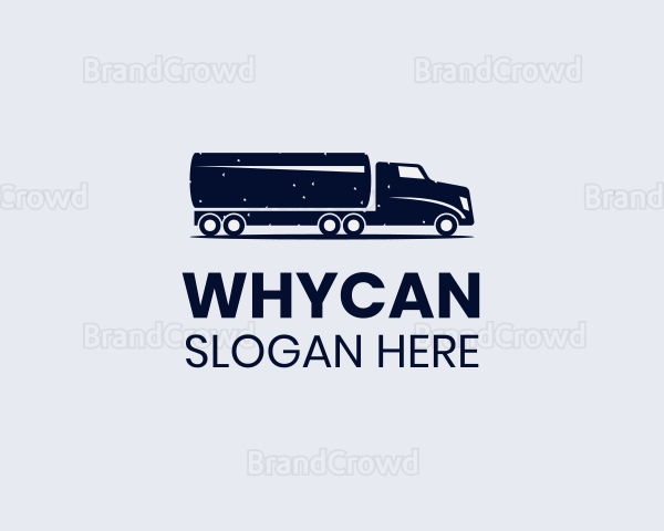 Tank Truck Transport Logo