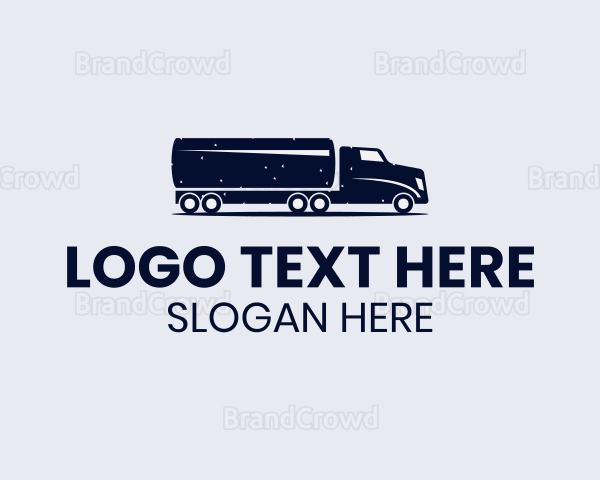 Tank Truck Transport Logo