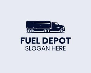 Gasoline - Tank Truck Transport logo design