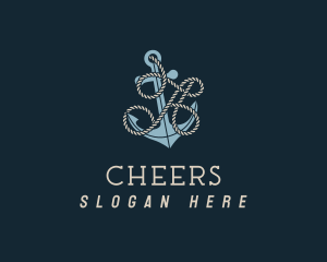 Seafarer - Anchor Rope Letter A logo design