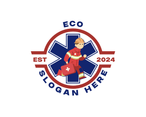 Paramedic Emergency Healthcare Logo