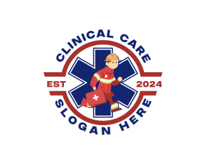 Paramedic Emergency Healthcare logo design