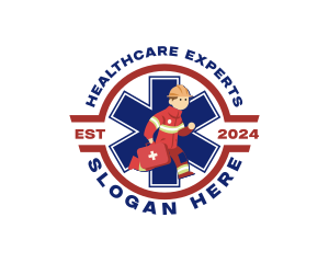 Paramedic Emergency Healthcare logo design