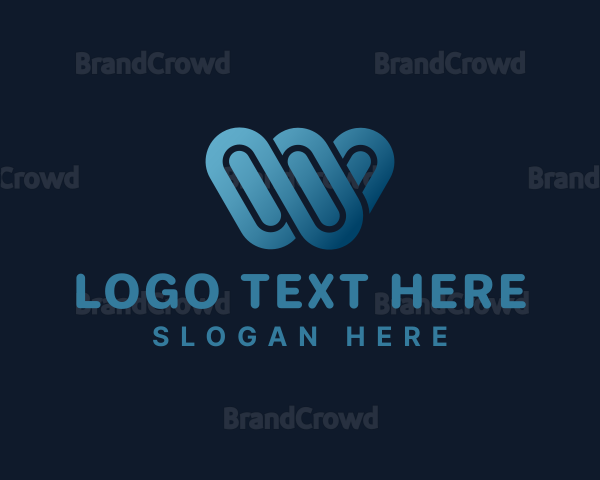 Modern Multimedia Agency Letter W Logo