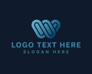 Letter MM - Modern Multimedia Agency Letter W logo design