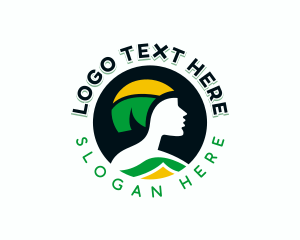 Jamaican Tribal Woman Logo