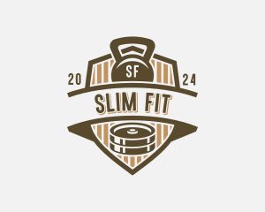 Gym Weights Workout logo design