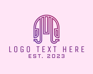 Disco Bar - Gradient Minimalist Jukebox logo design