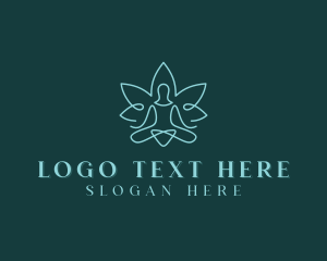 Healing - Therapeutic Yoga Meditation logo design