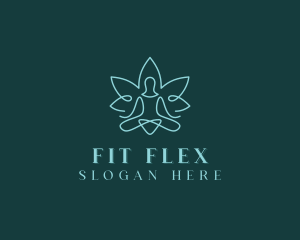 Fitness - Therapeutic Yoga Meditation logo design