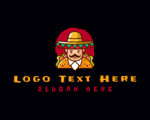 Mustache - Tacos Gourmet Mexican logo design