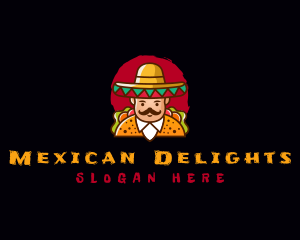 Tacos Gourmet Mexican logo design