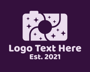 Gadget - Purple Space Camera logo design