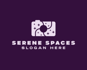 Purple Space Camera logo design