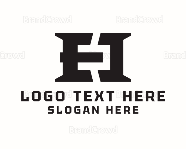 Industrial Construction Letter H Logo