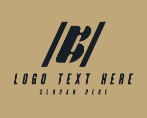 Highway - Construction Highway Agency Letter B logo design
